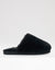 Black Faux Fur Mule Slippers
