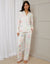 Cream Printed Long Button-Through Pyjamas (2-Piece Set)