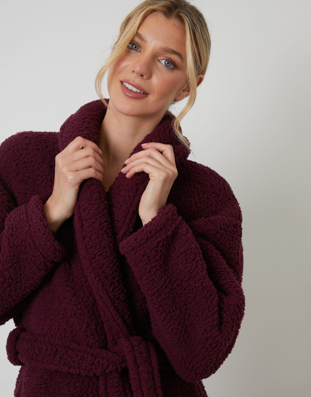 Berry Red Borg Dressing Gown