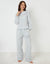 Blue Check Peter Pan Collar Pyjamas (2-Piece Set)
