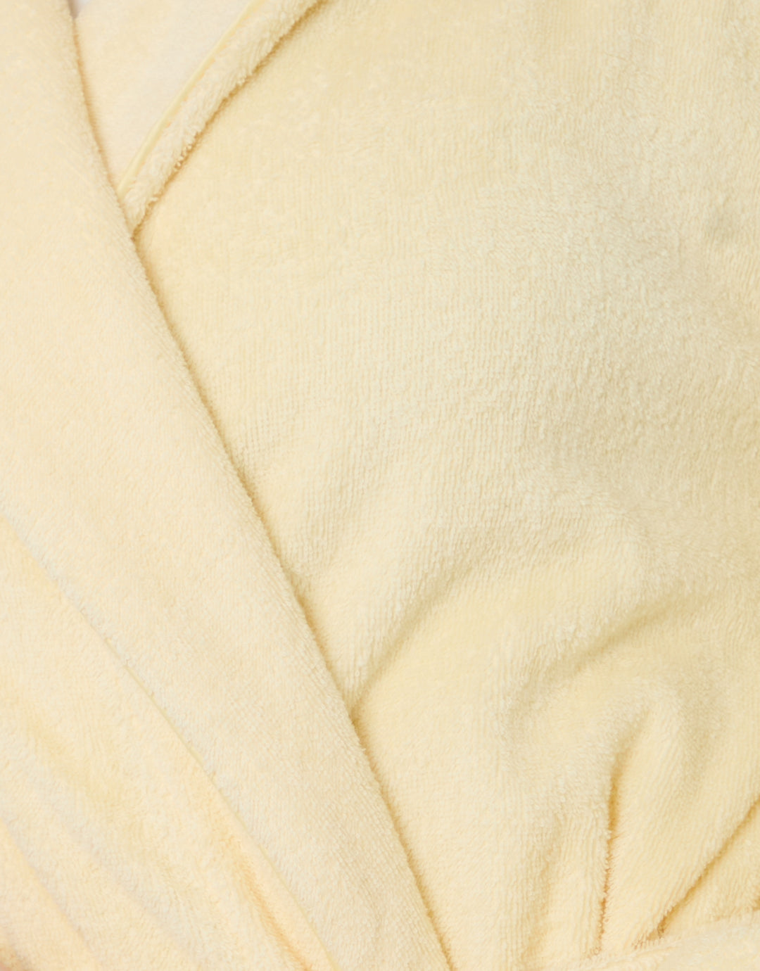 Yellow Towelling Midi Dressing Gown