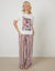 Cream Cheese & Wine Red Graphic Print Pyjamas (2-Piece Set)