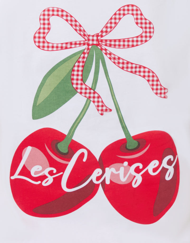 Red Cherry Print Gingham Pyjamas (2-Piece Set)