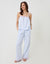 A-Line Cami Seersucker Pyjama Set in Blue Stripe
