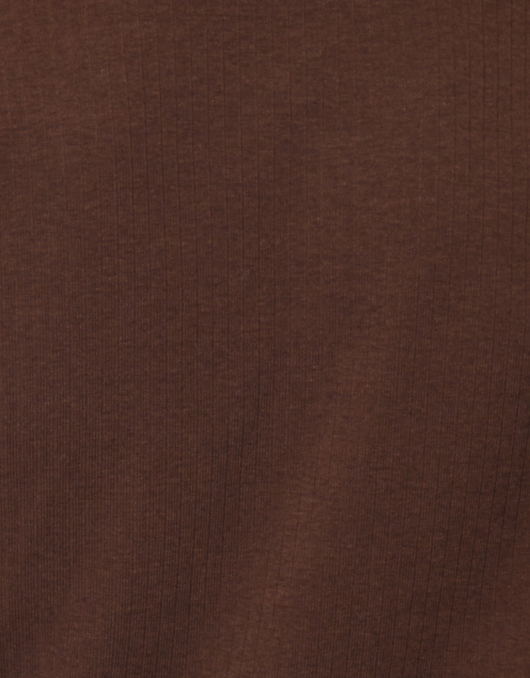 Chocolate Brown Ribbed Jersey Button Up Cardigan