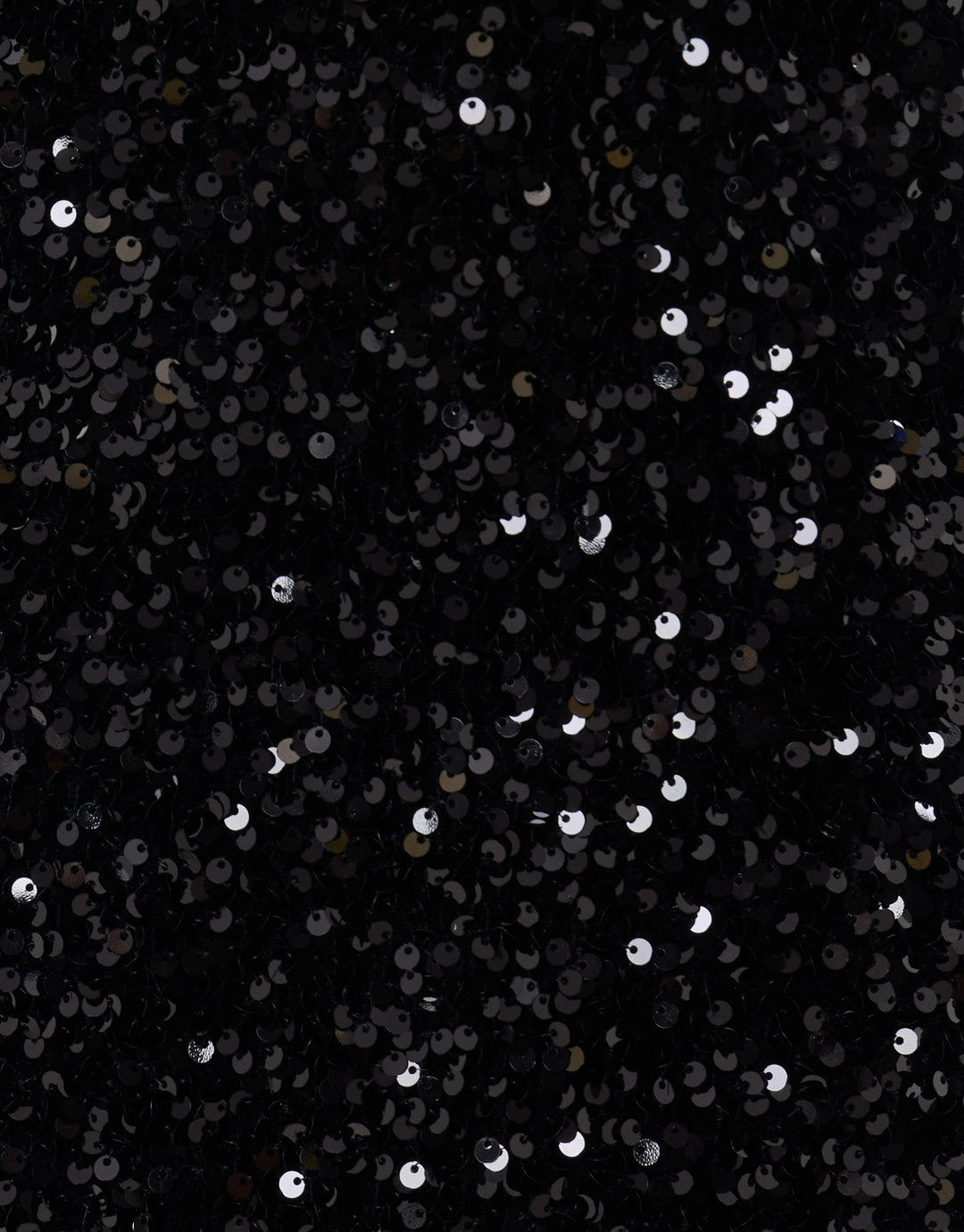 Threadbare Sequin Asymmetric Top in Black - sequin