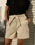 Stone Belted Cargo Shorts