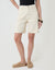 Denim Bermuda Shorts in Ecru