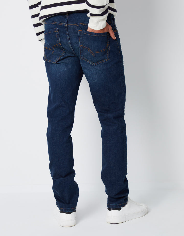 Vintage Wash Slim Fit Jeans