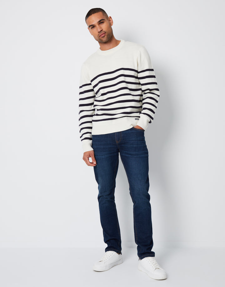 Vintage Wash Slim Fit Jeans