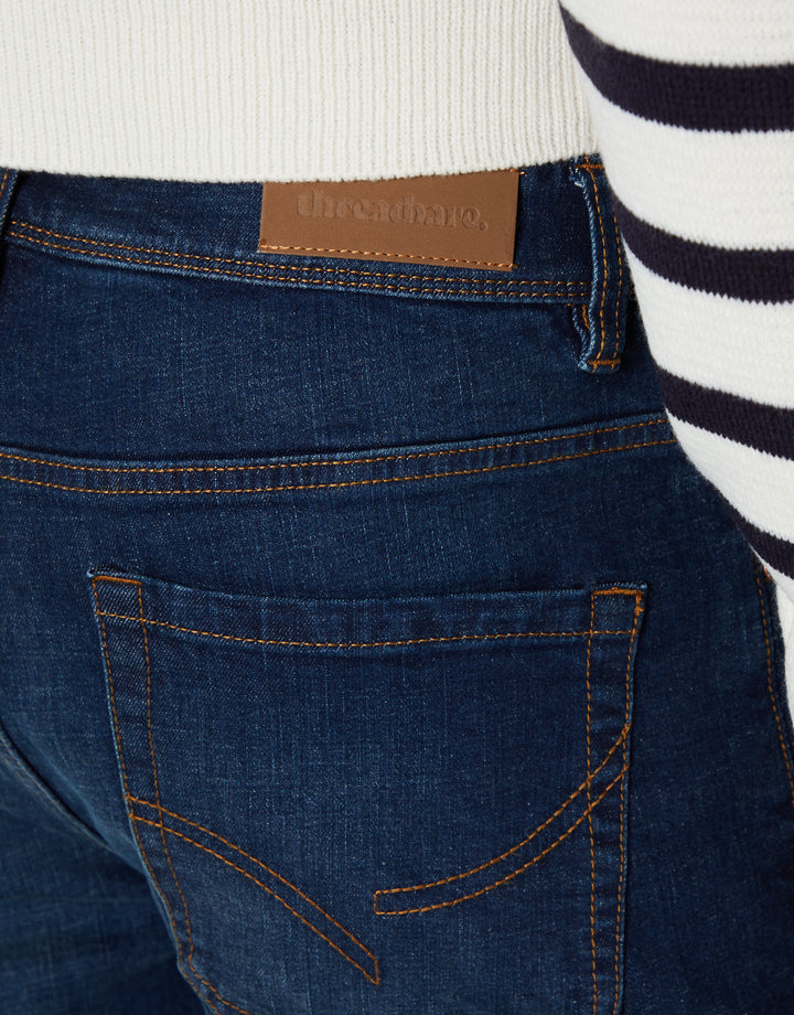 Vintage Wash Slim Fit Jeans