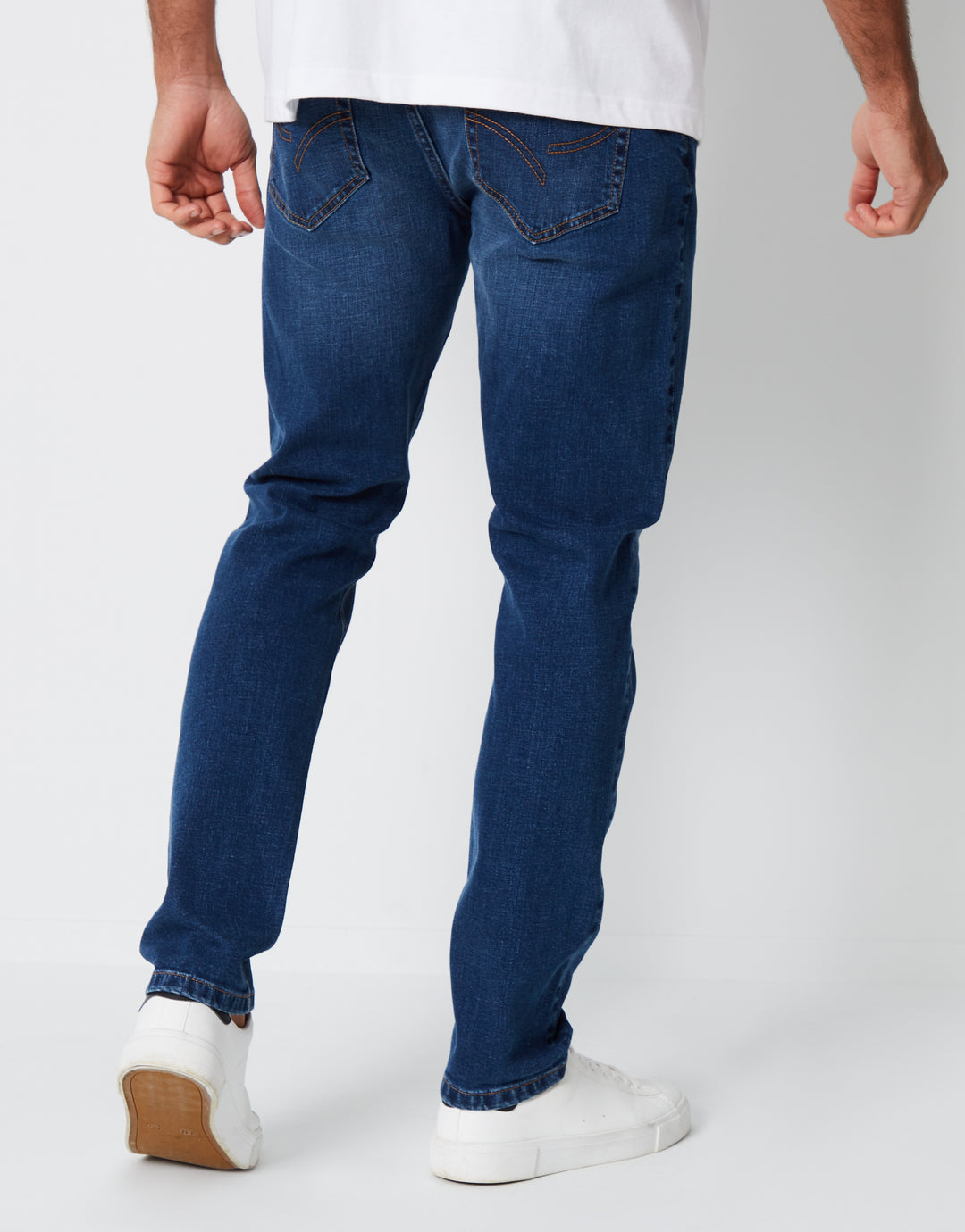Mid Wash Slim Fit Jeans