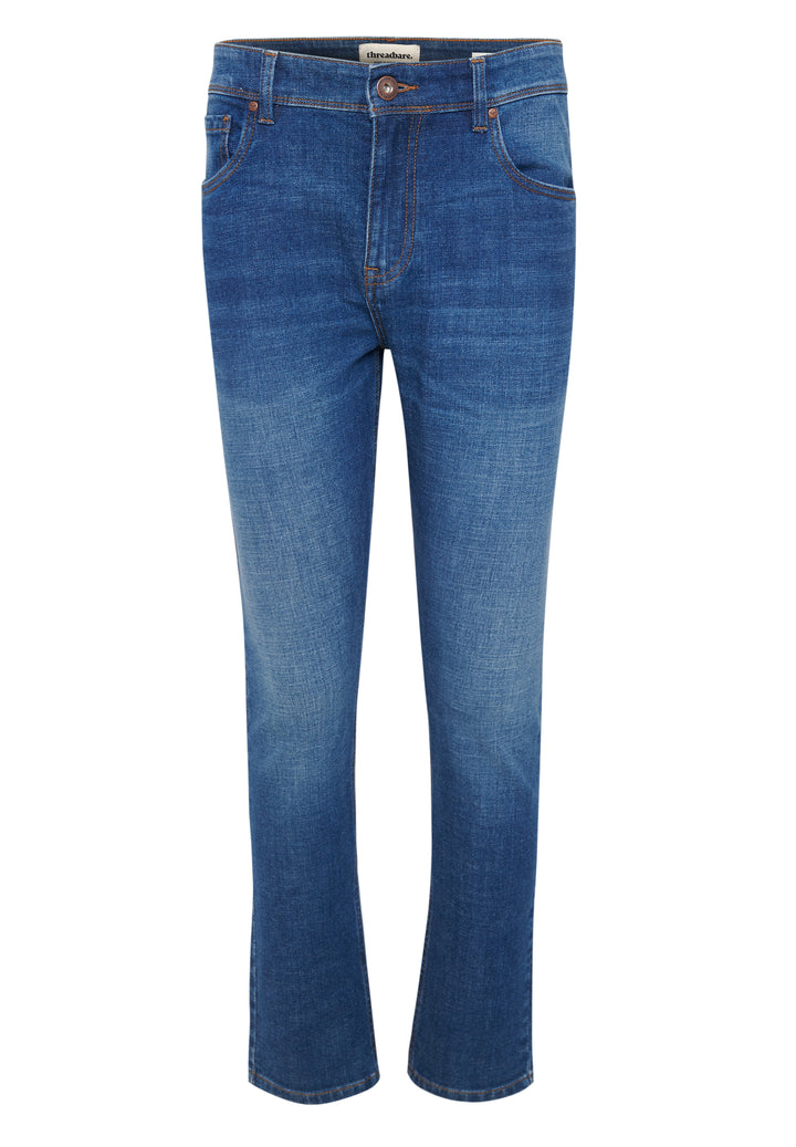 Mid Wash Slim Fit Jeans
