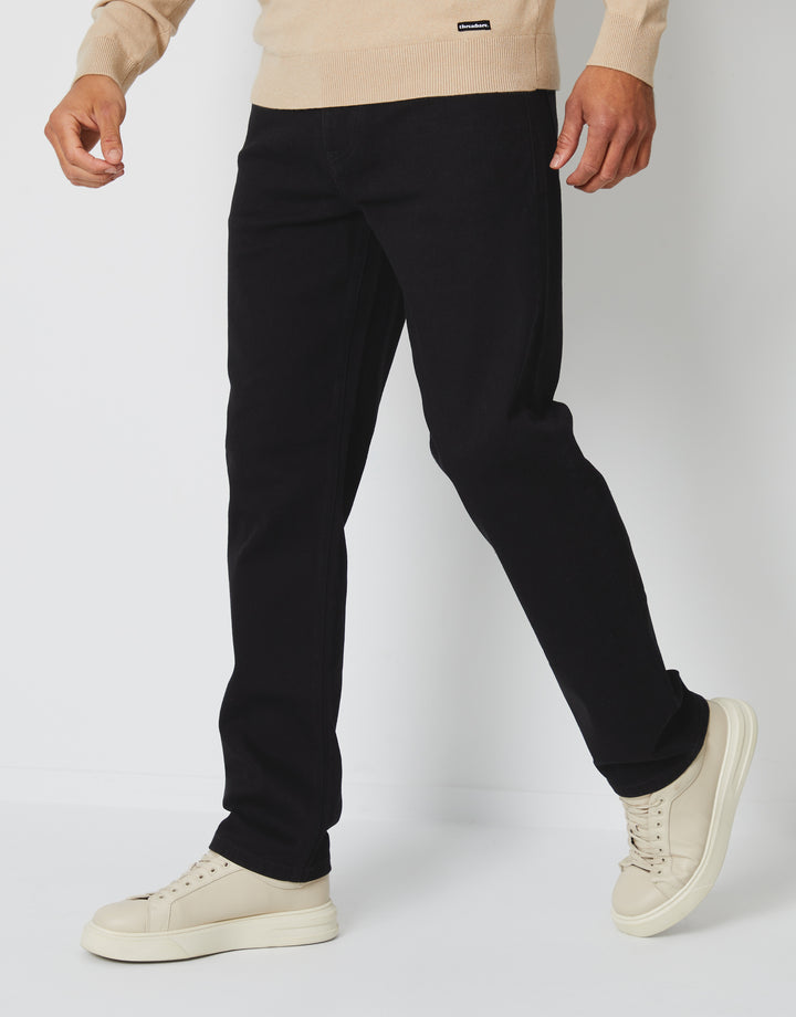 Black Straight Leg Jeans