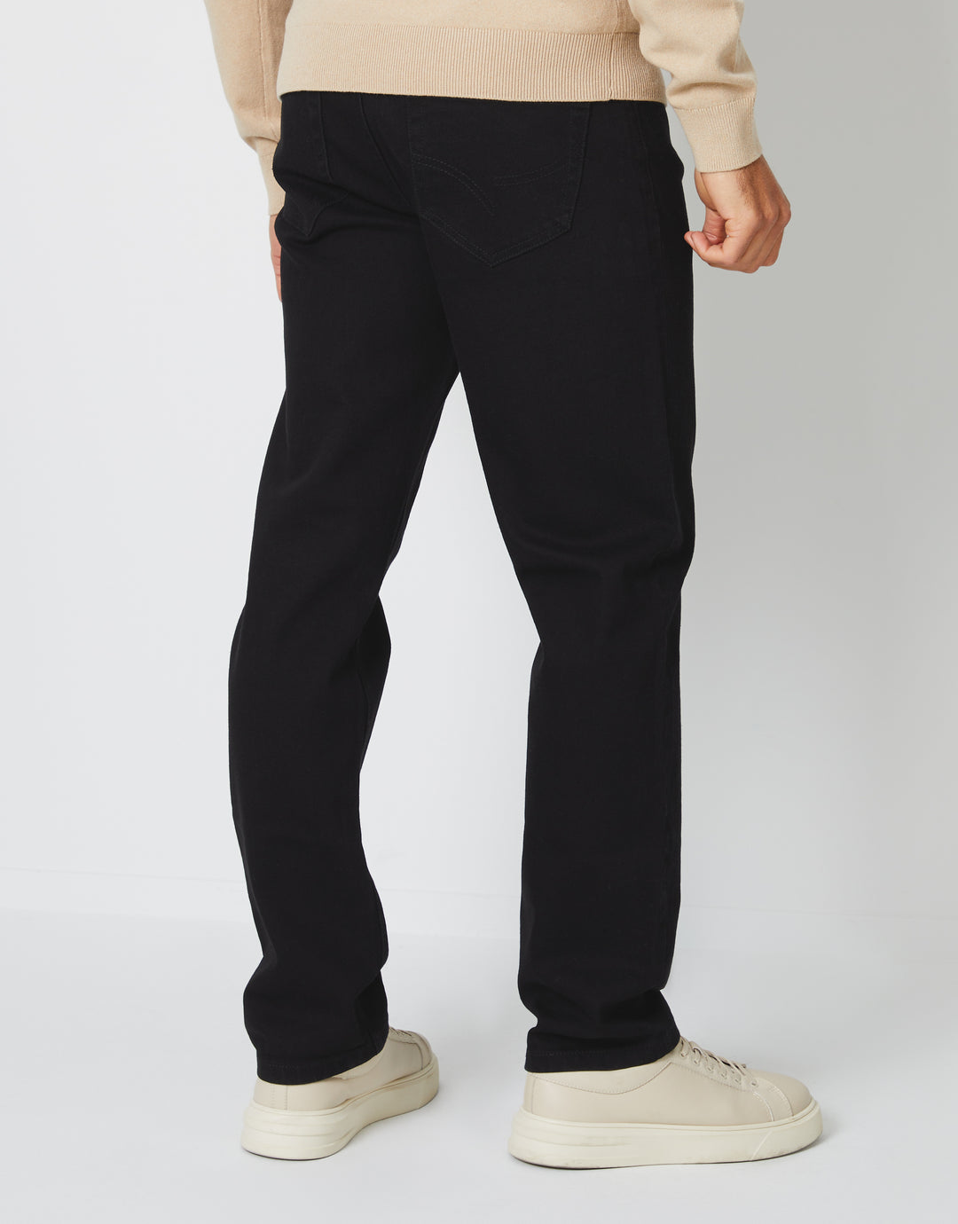 Black Straight Leg Jeans