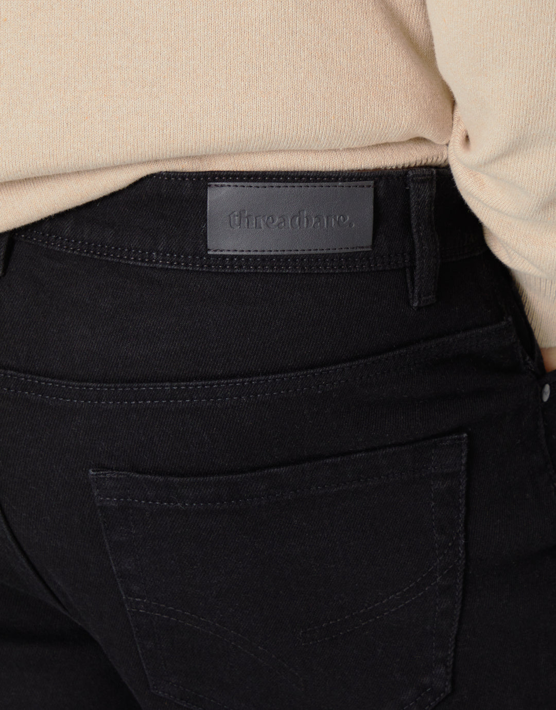 Black Straight Leg Jeans