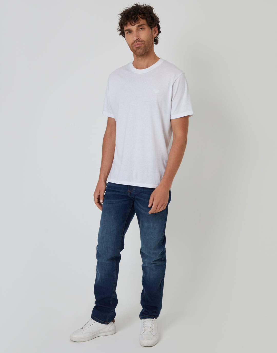 Threadbare Straight Leg Jeans in Vintage Wash - full view
