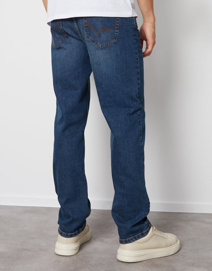 Dirty Wash Straight Leg Jeans
