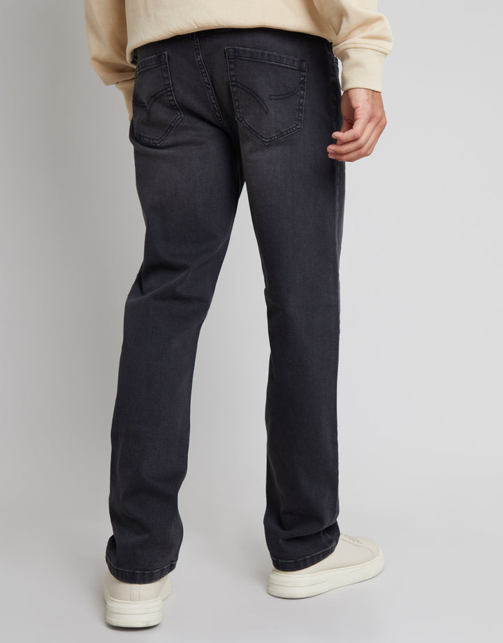 Grey Straight Leg Jeans