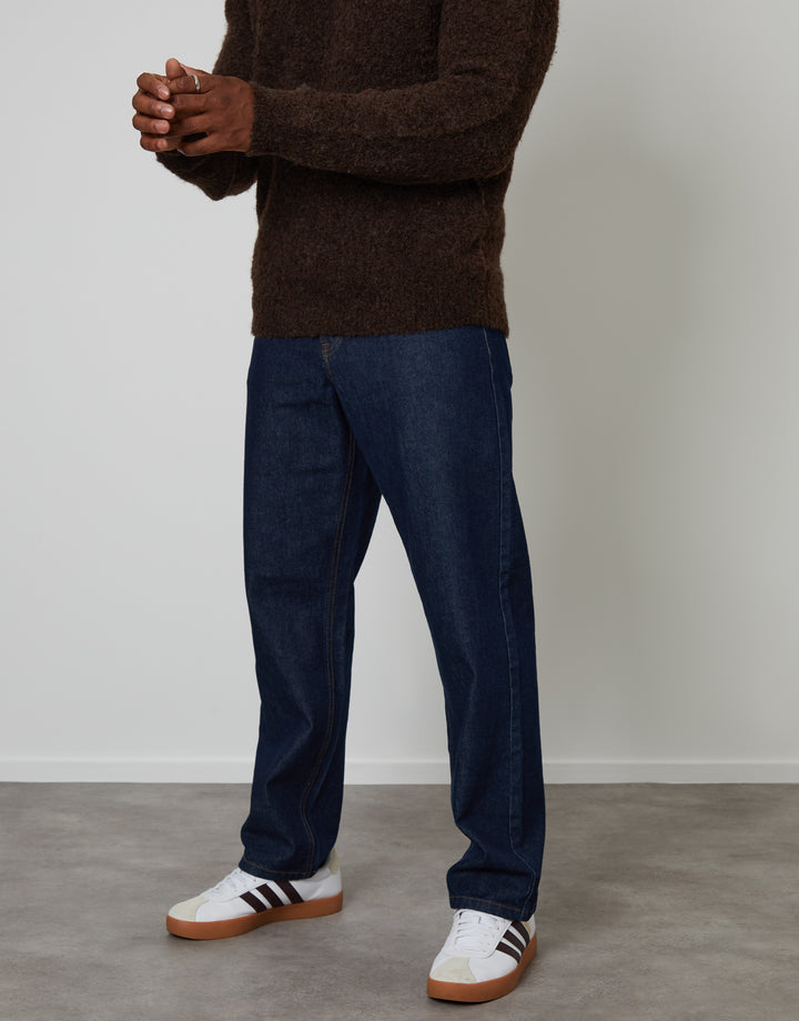 Rinse Wash Straight Leg Jeans