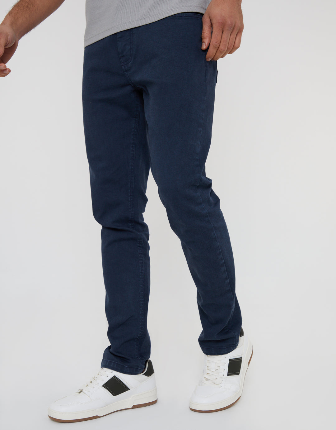 Navy Slim Fit Overdyed Jeans