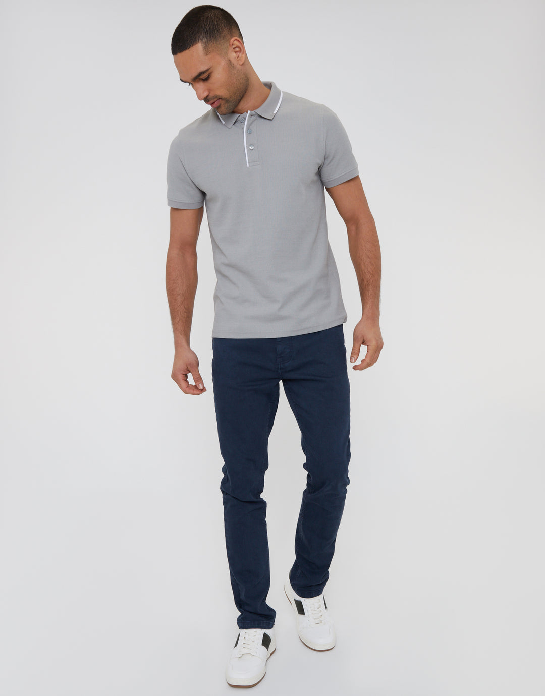 Navy Slim Fit Overdyed Jeans