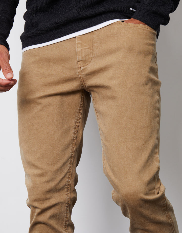 Stone Slim Fit Overdyed Jeans