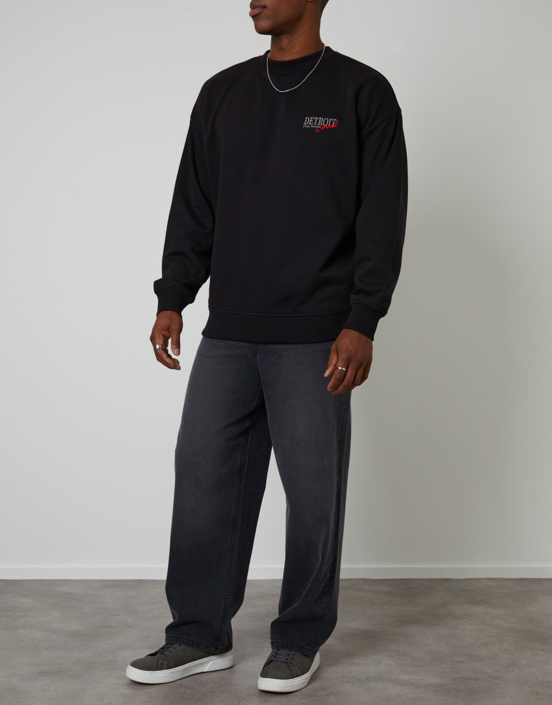 Grey Wash Baggy Fit Jeans