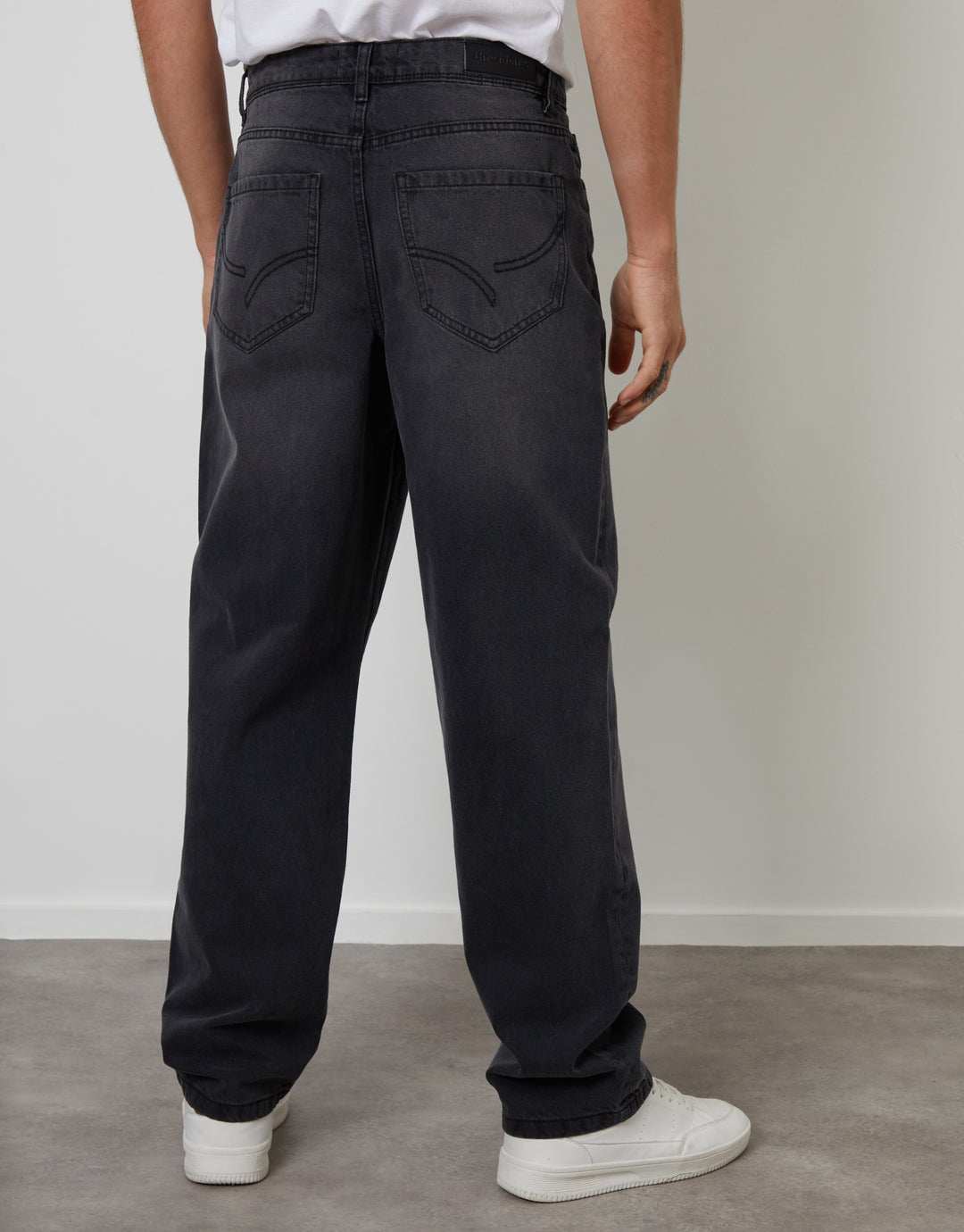 Grey Wash Loose Fit Jeans