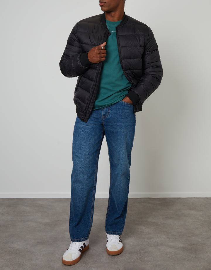 Mid Wash Loose Fit Jeans