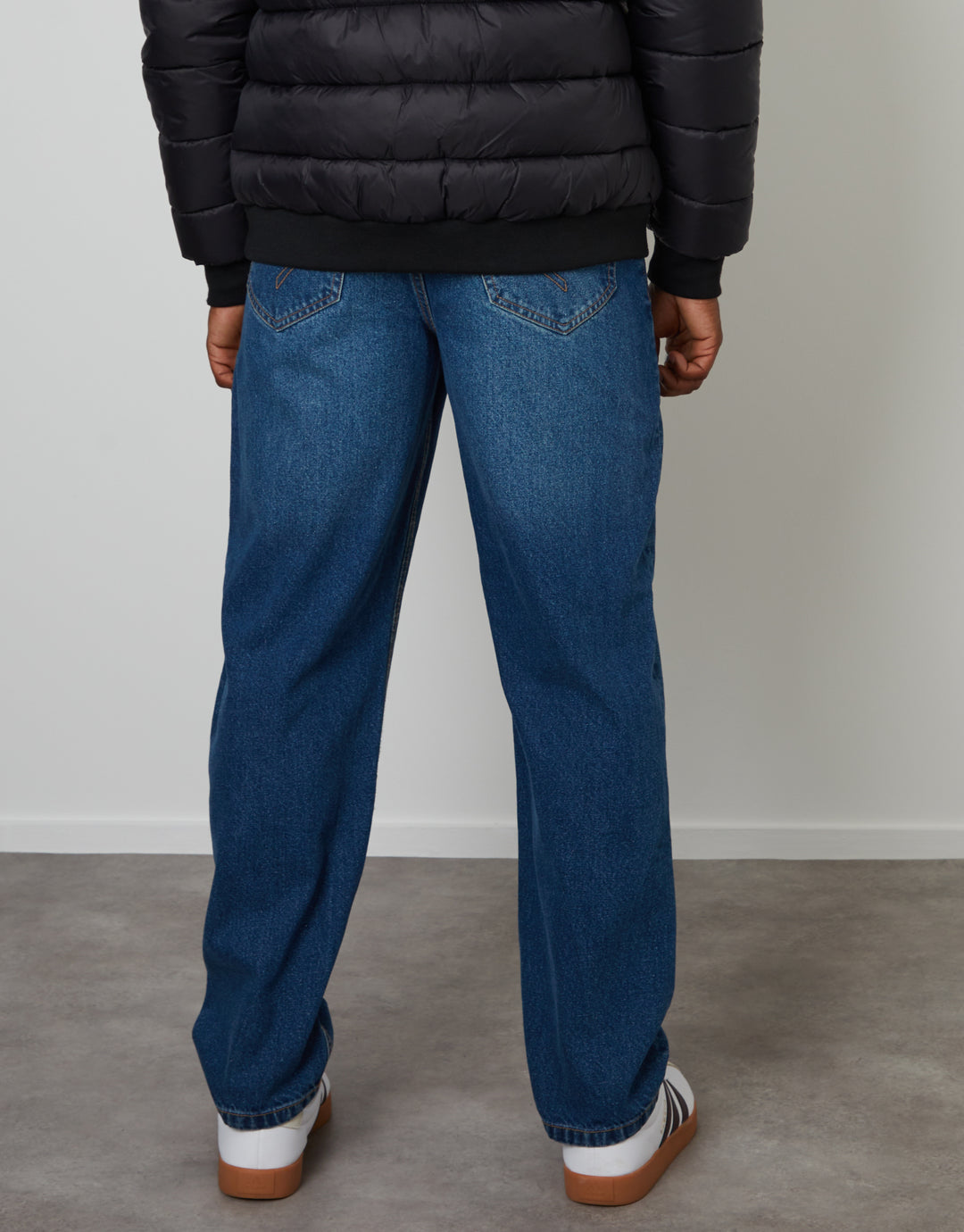 Mid Wash Loose Fit Jeans