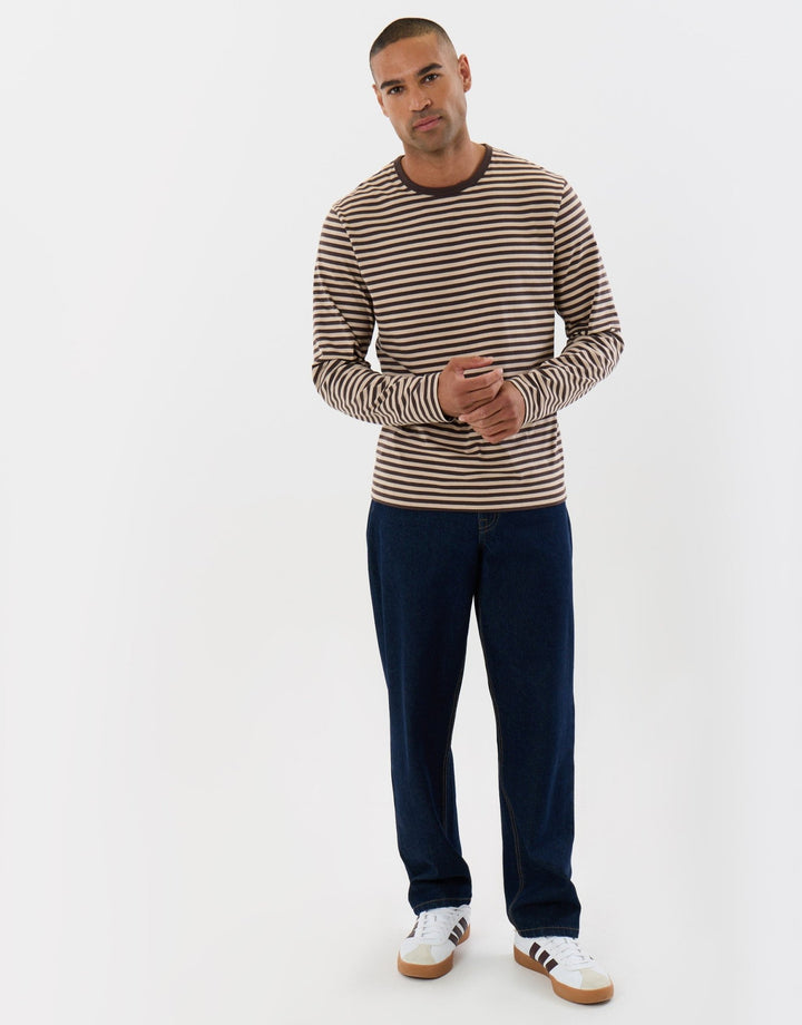 Threadbare Loose Fit Jeans in Rinse - full body