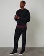 Threadbare Loose Fit Jeans in Black - full body