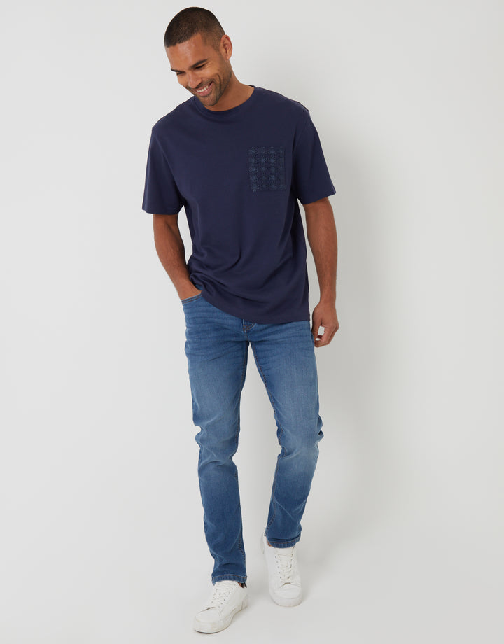 Light Wash Slim Fit Jeans