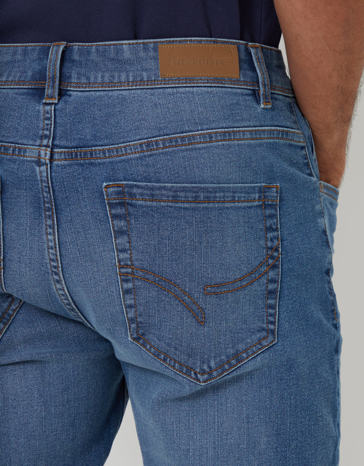 Light Wash Slim Fit Jeans