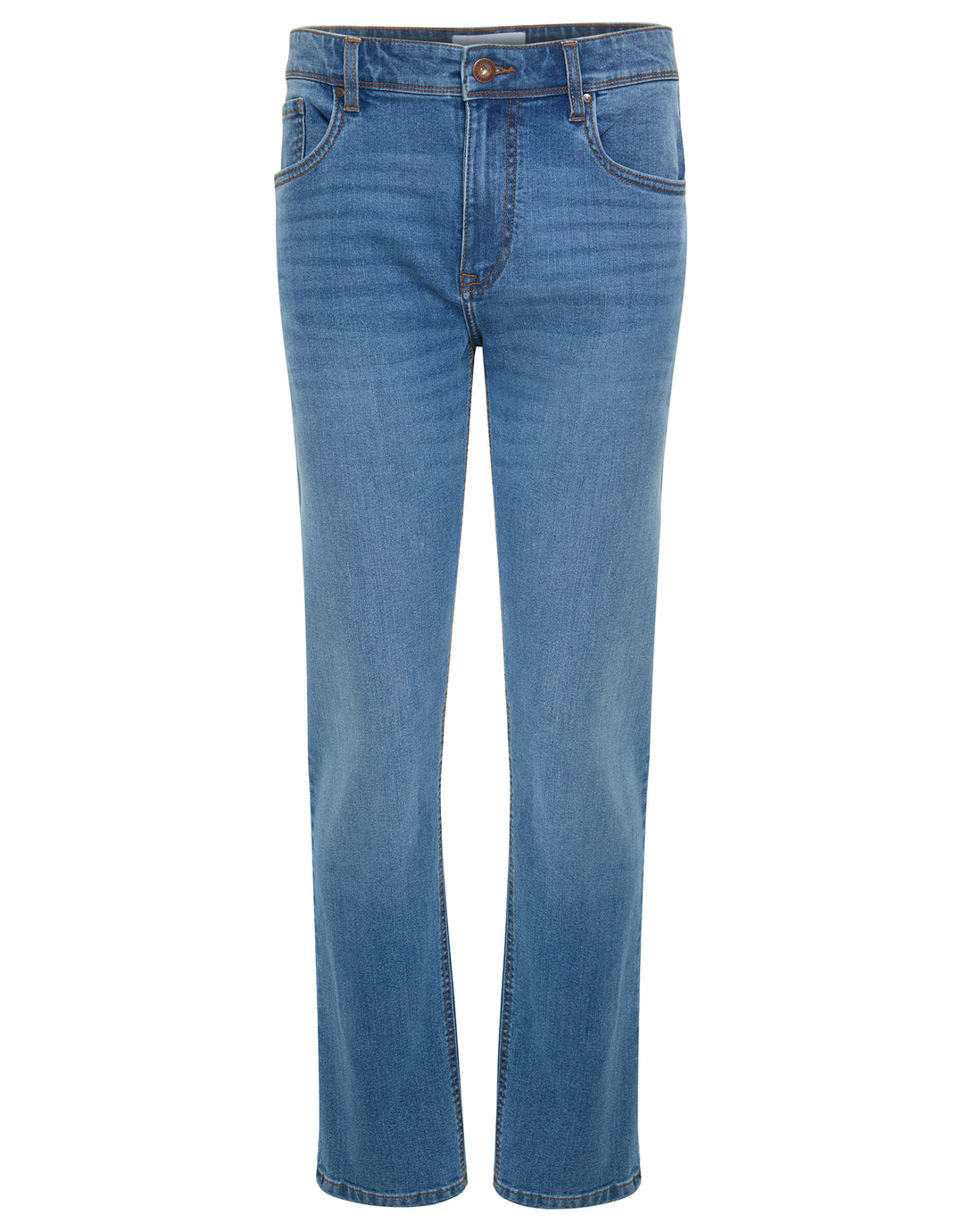 Light Wash Straight Leg Jeans