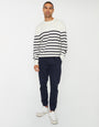 Slim Fit Cargo Trousers in Navy