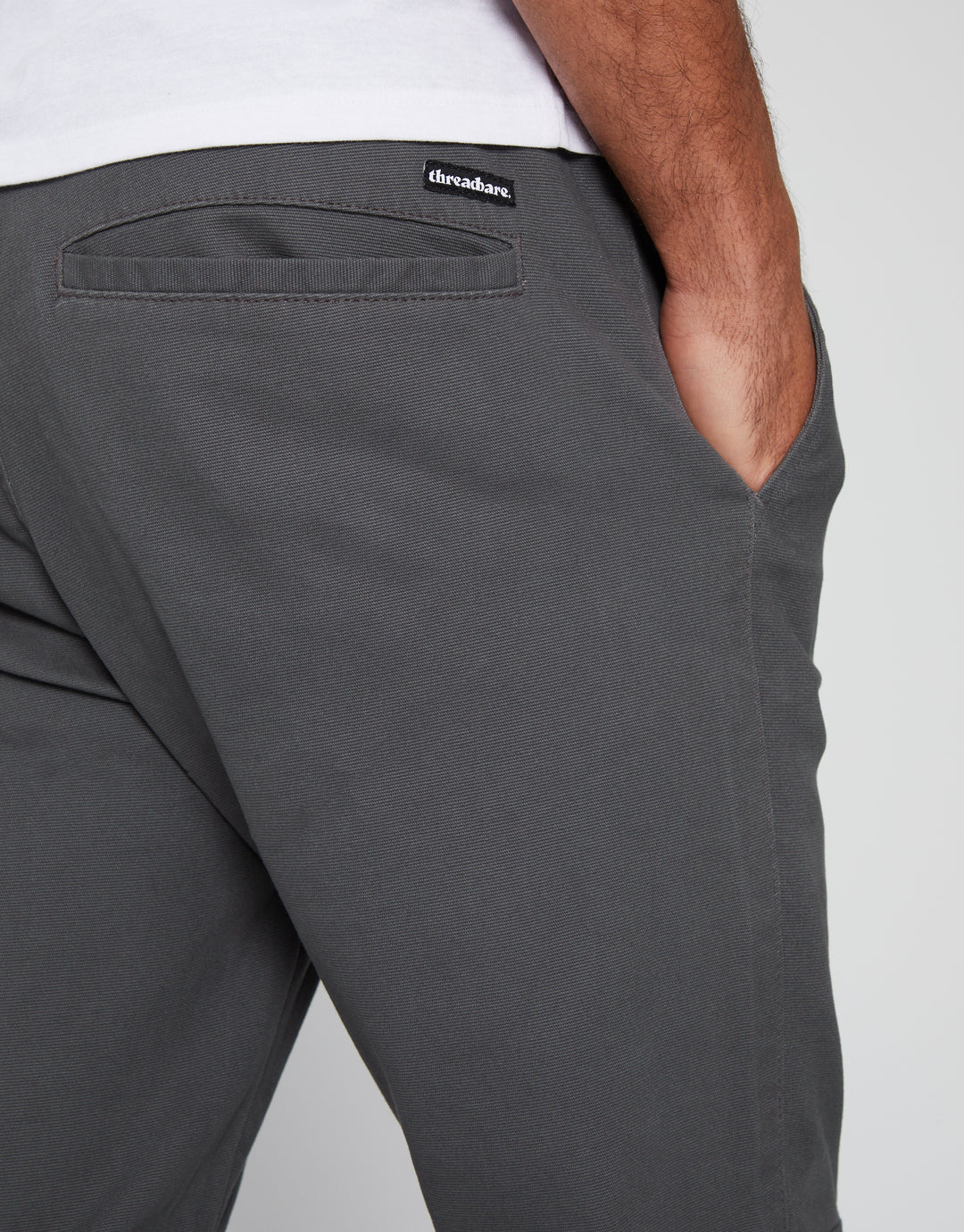 Charcoal Grey Slim Fit Cuffed Trousers