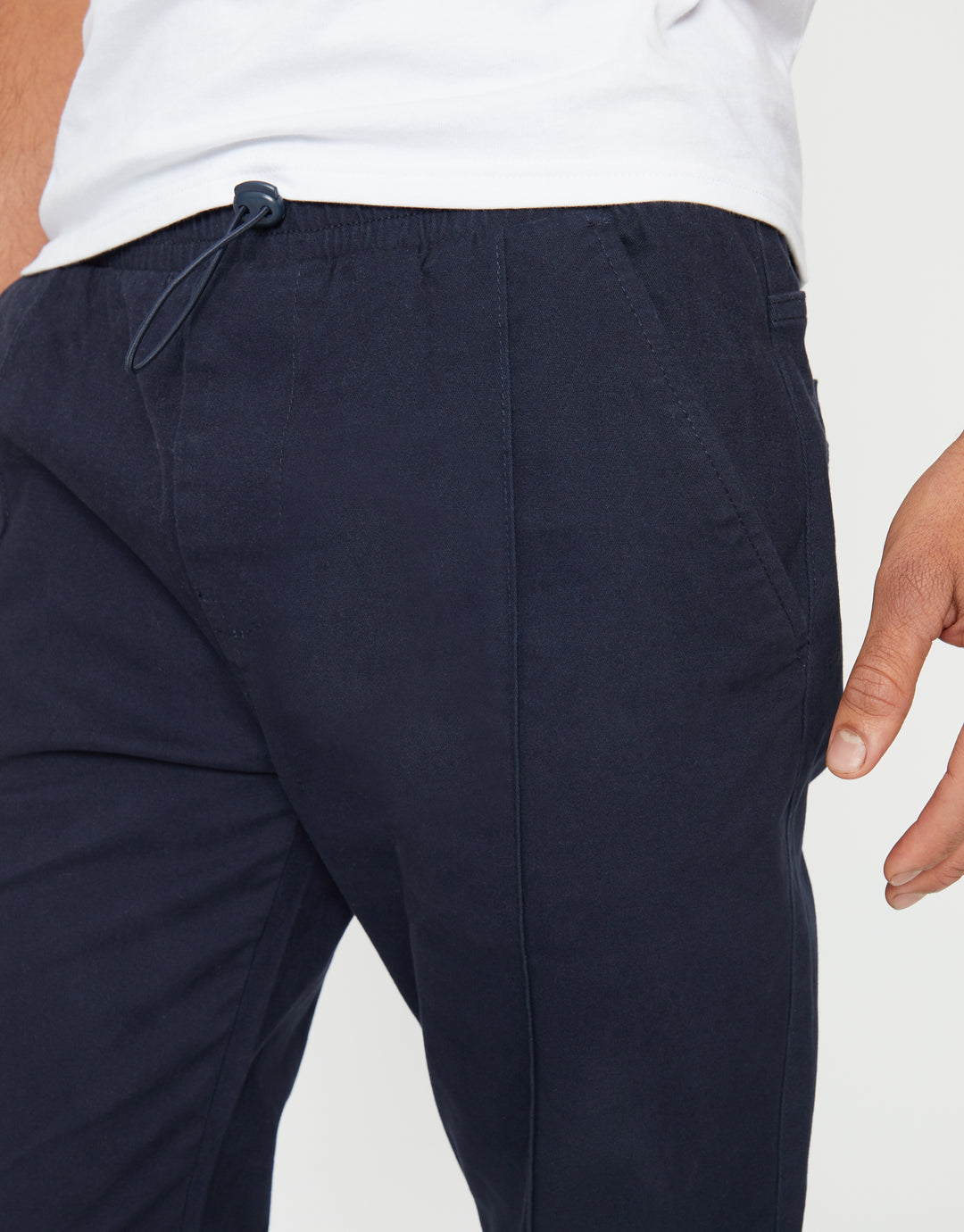 Navy Slim Fit Trousers
