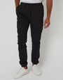 Black Slim Fit Cargo Pocket Jogger Style Trousers