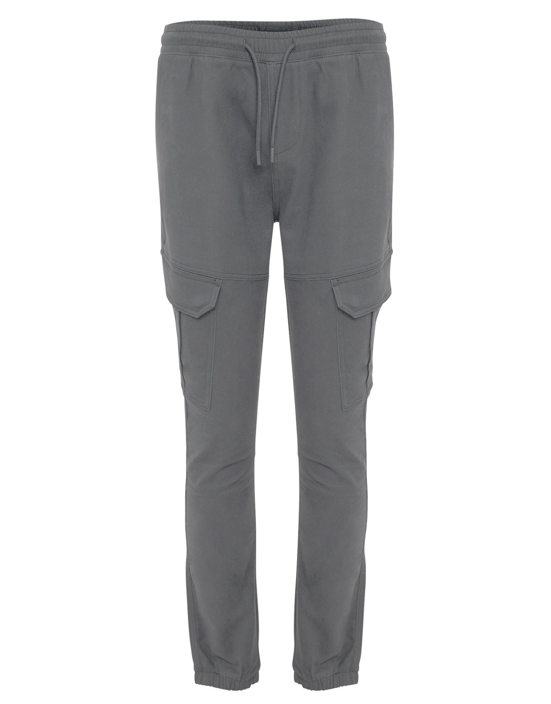 Slate Grey Slim Fit Cargo Pocket Jogger Style Trousers