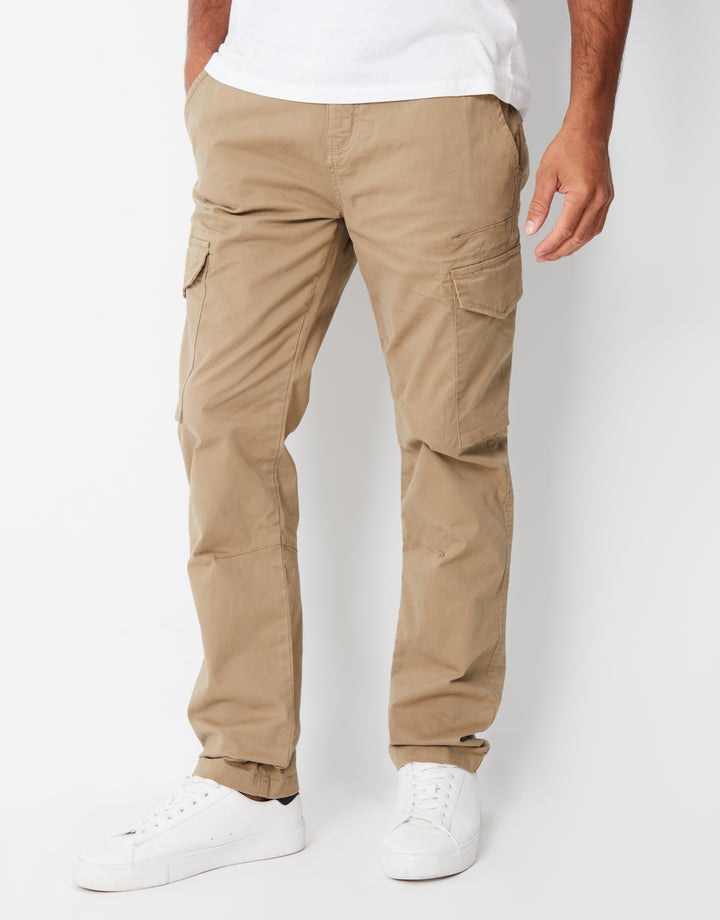 Dark Stone Cargo Style Trouser