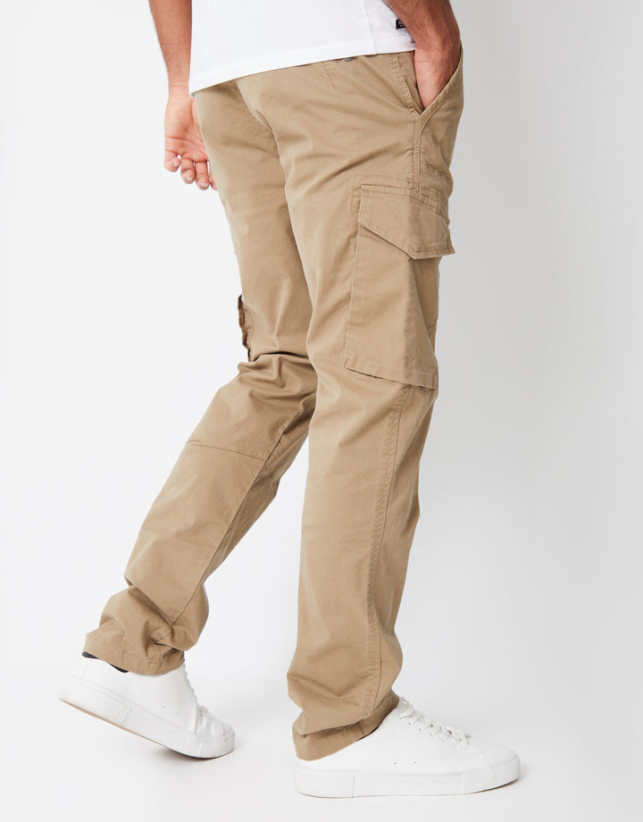 Dark Stone Cargo Style Trouser