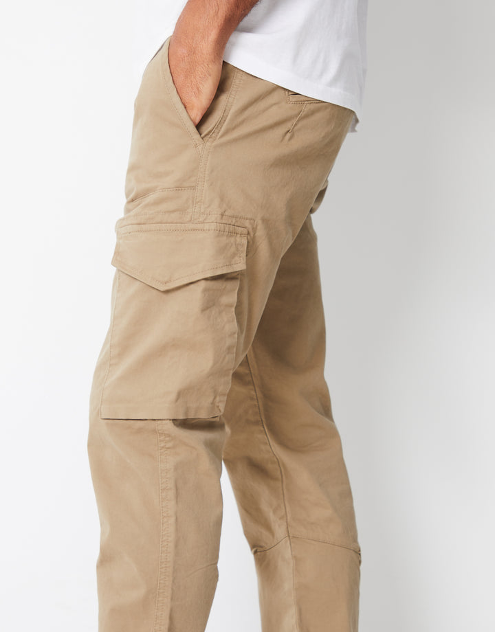 Dark Stone Cargo Style Trouser