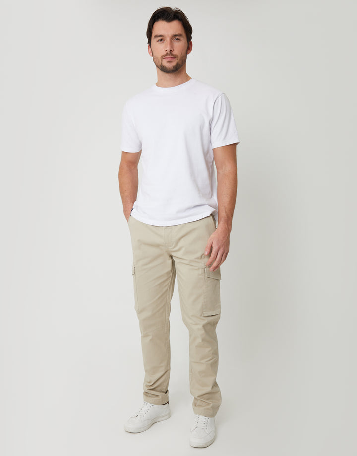 Stone Slim Fit Cargo Style Trouser