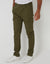 Khaki Green Slim Fit Cargo Style Trouser