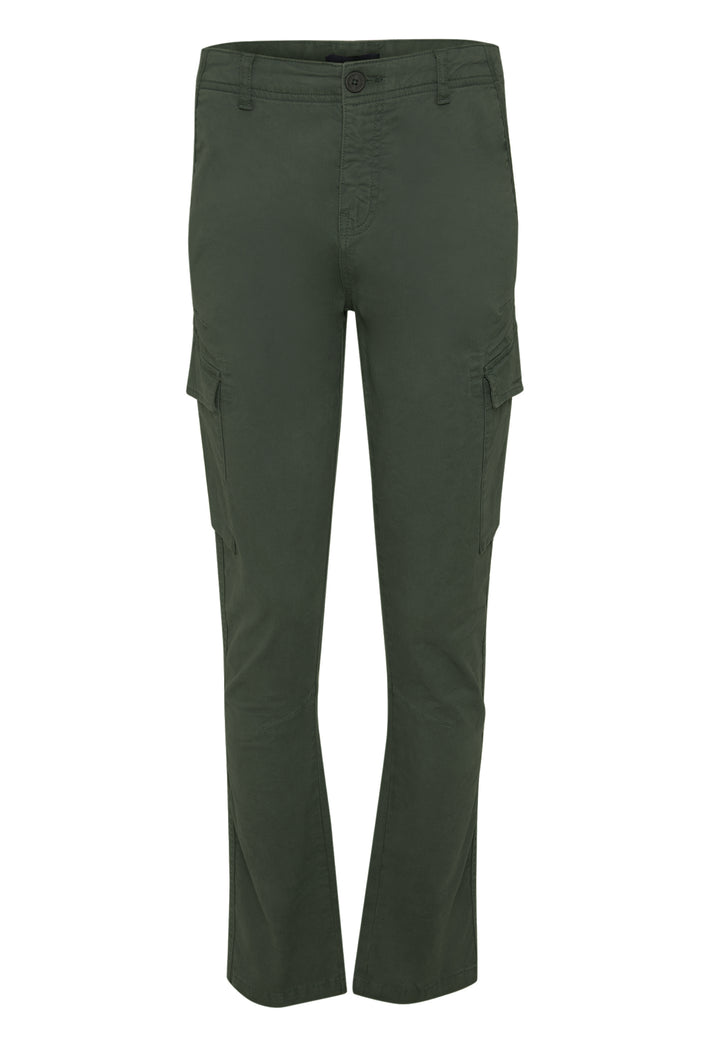 Khaki Green Slim Fit Cargo Style Trouser