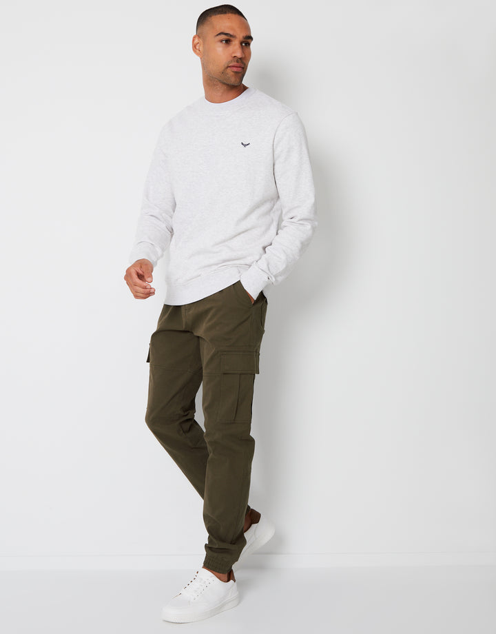 Khaki Green Jogger Style Cargo Trousers