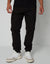Black Jogger Style Cargo Trousers