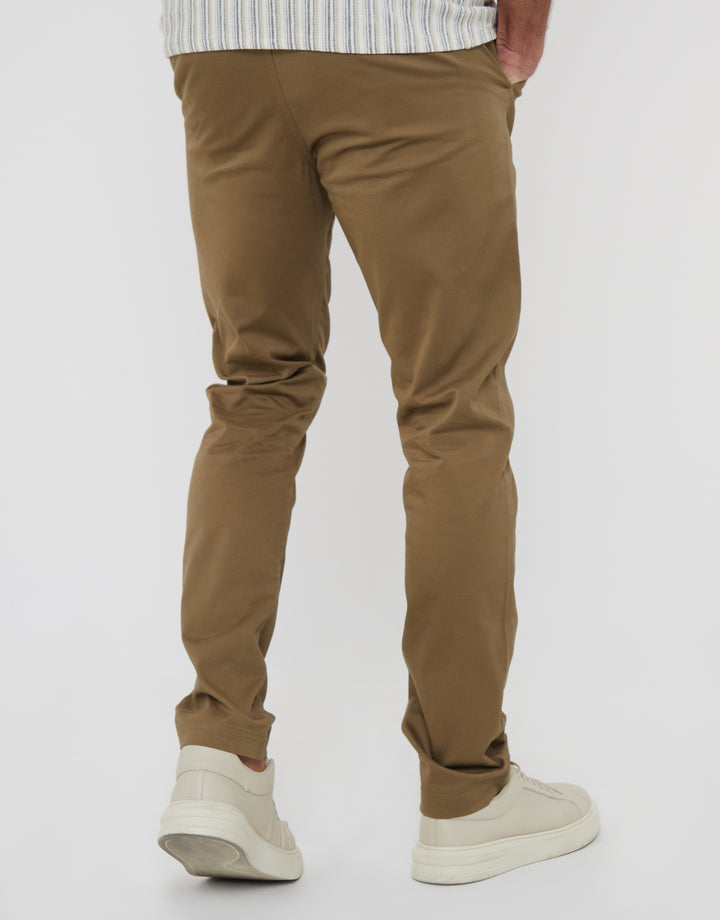 Dark Stone Slim Fit Chino Trousers